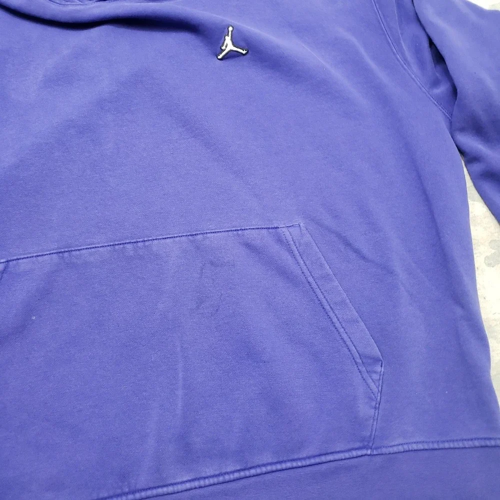 Air Jordan Sweatshirt Mens 2XL‎ Blue Pullover Hoodie Pocket Long Sleeve